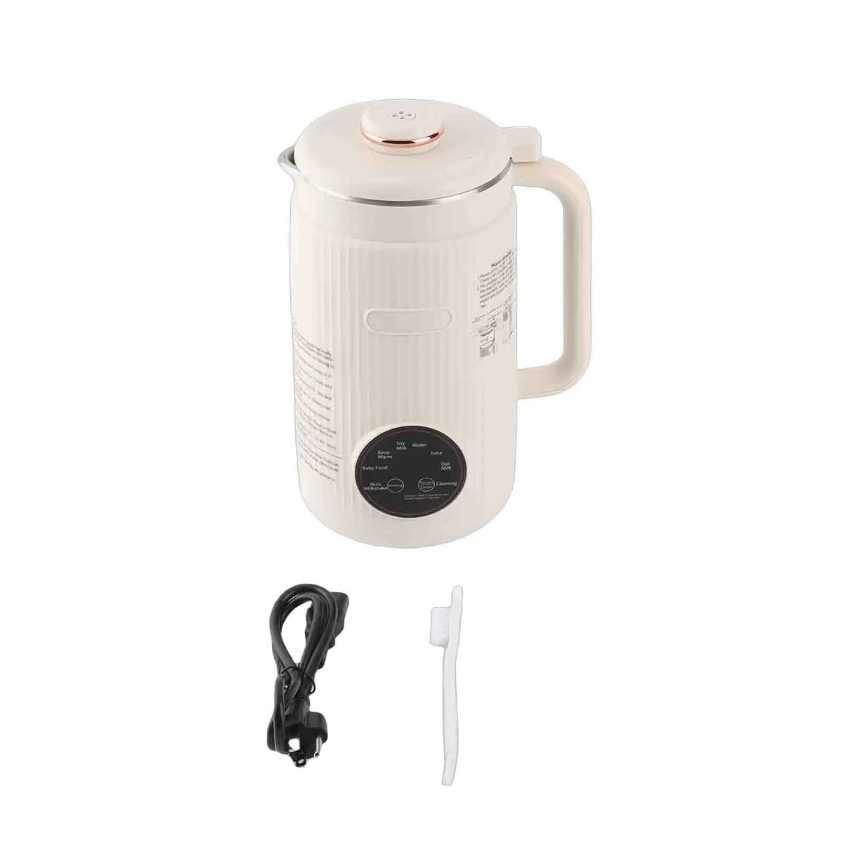 【New】Programmable Blender with Digital Display 12 Stainless Steel Blades Auto Cleaning 8H Keep Warm Function for Almond Milk